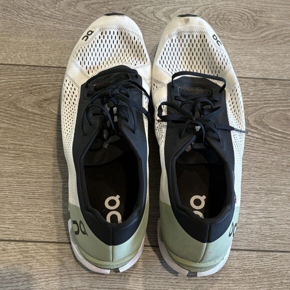 On cloud boom Shoes Mens 11.5 Sneakers White Green Running Outdoors Athletic - Picture 4 of 8